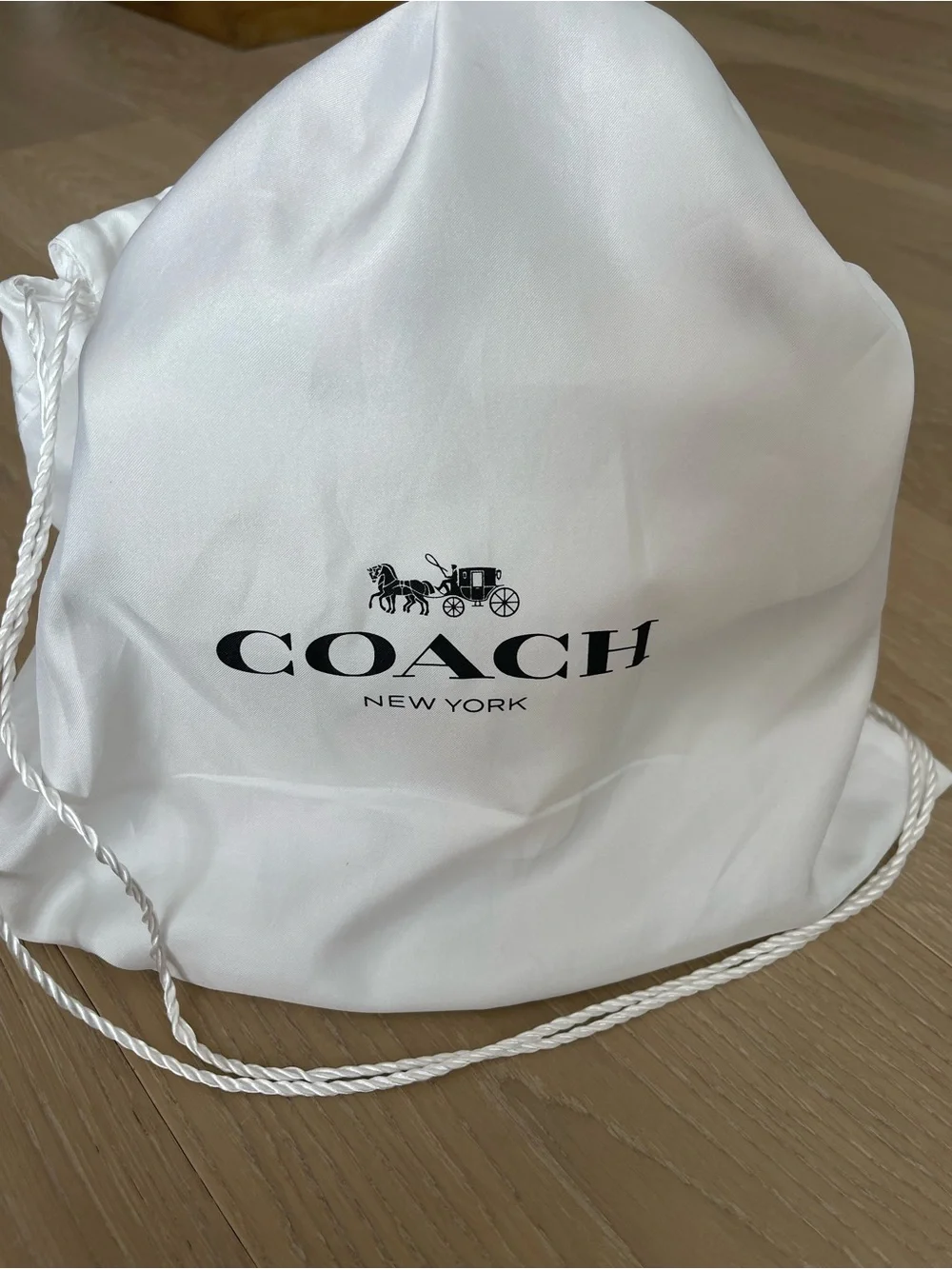 Coach Cream Pebbled Leather Satchel with Gold 'C' Turnlock - Picture 12 of 16